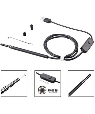 5.5mm Ear Wax Removal Tool Endoscope with 6 LED Light for Windows PC & Android - Otoscope Ear Camera for Ear Cleaning with OTG Function - Buy Online on GoSupps.com