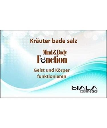 Herbal bath salt with minerals and sea salt Mind and Body Function soften the mind renew and rehydrate your skin 3x250 gr SIALA Cosmetics - Buy Online on GoSupps.com