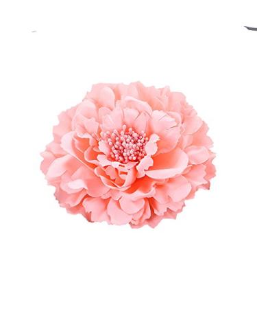 Butterms Multicolor Chiffon Flowers Flower Blade Hair Clip Bogen Clip Barrettes Accessories Alligator Clip Girl Headwear Headdress Blower Bow Hairclip (Orange Rosa)