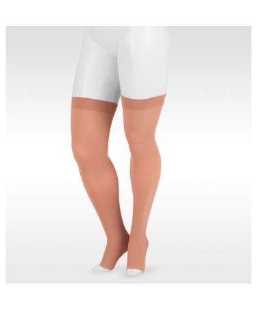 Juzo Dynamic Varin 3512 Thigh-High Compression Sock 30-40mmhg With Silicone Top Band 2 (II) Regular Beige