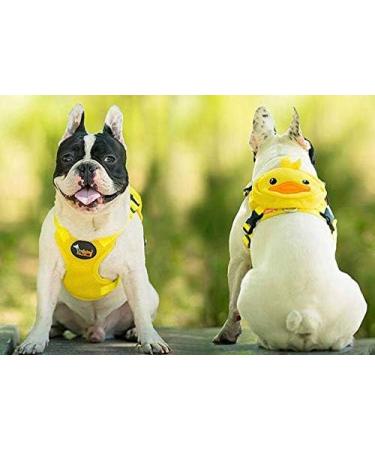 Purime Small Dog Harness Set with Leash & Backpack - Ideal for Hiking Camping & Outdoor Adventures - Yellow - Buy Online on GoSupps.com