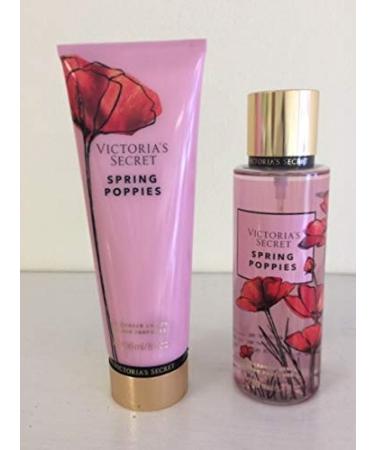 Victoria's Secret SPRING POPPIES Fragrance Mist + Body Lotion Set
