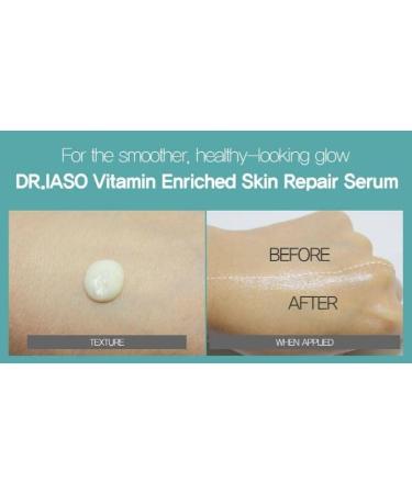 Dr. IASO Skin Repair Serum - Anti Aging & Anti Wrinkle Korean Beauty | Vitamin E & B Hyaluronic Acid for Radiant Skin - 1.5 oz - Buy Online on GoSupps.com