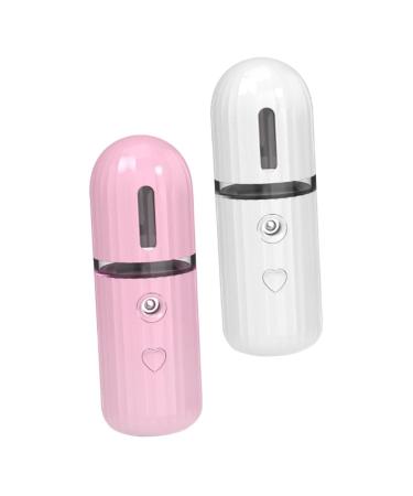 Healeved 2pcs Handy Hydrating Mist Sprayer Multi-Functional Facial Mister for Skin Types