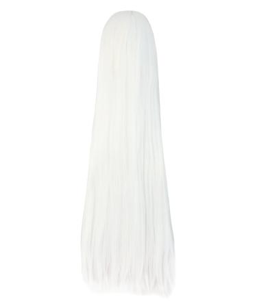MapofBeauty 40 Long Straight White Anime Costume Cosplay Wig - Perfect for Parties & Events - Buy Online on GoSupps.com