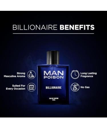thakor craft Man Poison Billionaire Perfume For Men 100ml Exquisite Eau De Parfum Premium Liquid Perfume Long Lasting & Spicy Ideal Gift - Buy Online on GoSupps.com