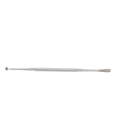 Ear Spoon Ear Pick Earwax Curette Remover Metal Ear Spoon Glossy Rounded Relieve Itching Ergonomic Design Convenient Practical Double Head Stainless Steel Silver