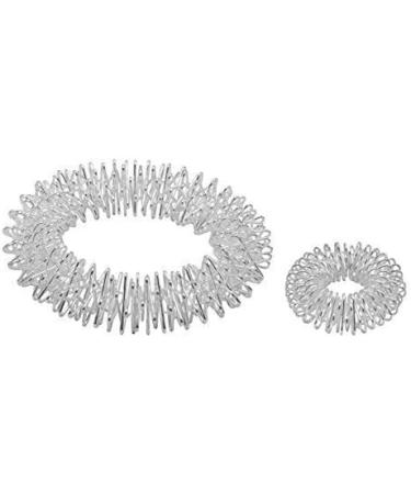 Chi Enterprise Premium Massaging Set | Anti-Stress Bracelet & Acupressure Ring | Anxiety Relief | Silver Wrist & Finger Wellness - Buy Online on GoSupps.com