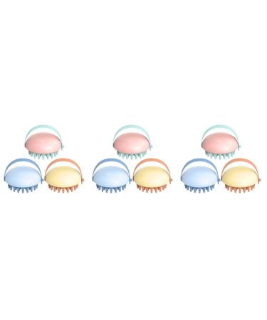 Magiclulu 9 StK Massagekamm Heusgen Multifunctional tool Hairwash massage brush massage comb cleaning brush handy clothes shampoo shampoo comb massage device ABS