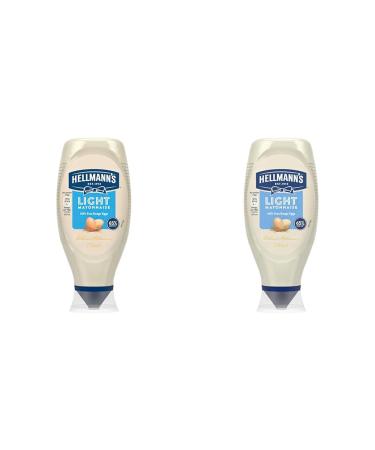 Hellmann's Light Mayonnaise 100% recycled plastic bottle light mayo for sandwiches wraps and salads 750 ml (Pack of 2)