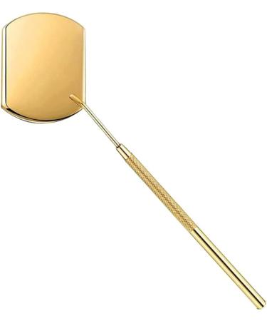 Ikasus Angular Eyelash Mirror - Stainless Steel Eyelash Extension Tool & Accessories | Perfect for Application & Check | Gold Finish - Buy Online on GoSupps.com