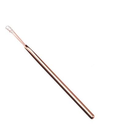 SEASD 1pc Portable Stainless Steel Ear Pick Cleaner Durable Ear Wax Curette Remover Handle Tools Ear Care Safety Accesaaries (Color : Ose Gold)