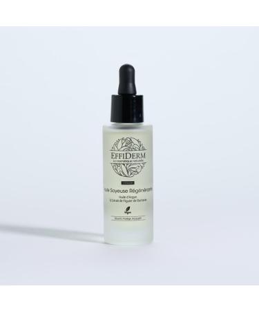 EFFIDERM - Regenerating Silky Oil - Face, Body & Hair Care - Argan & Sweet Almond Oil - Vegan - 30ml recyclable glass bottle
