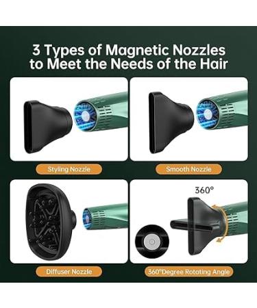 Professional Dual Ionic Hair Dryer - 12 Modes 110 000 RPM Foldable & Quiet for Travel & Salon - Buy Now - Buy Online on GoSupps.com
