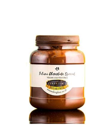 Sesame Kingdom Chocolate Tahini Spread Suger Free Vegan Gluten-Free Dairy-Free. Best Taste from Premium Collection by Sesame Kingdom. 400gr.