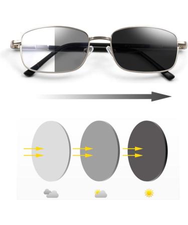 Riccie Photochrome Outdoor Sunglasses for Men | Progressive Multifocal Anti-Blue Light Glasses | UV400 Diopter +1.0 to +3.0 | Stylish & Protective - Buy Online on GoSupps.com