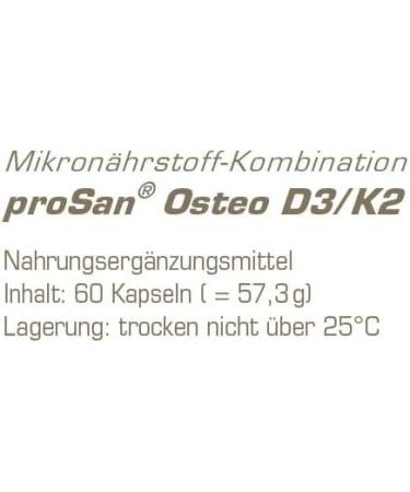 Prosan Osteo D3/K2 (60 Capsules) | Support Bone Health with D3 K2 Calcium & Magnesium | Ideal for Osteoporosis Treatment - Buy Online on GoSupps.com