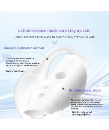 NYSRXDA VOOLGA Moisturizing sheet mask with moisturizing smoothing and repairing patch for dry and combination skin nourishing and repairing skin mask 26 g x 5 pieces - Buy Online on GoSupps.com