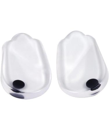 NOLITOY Orthotic Heel Pads - 2 Pairs Silicone Insoles for Plantar Support Massage & Comfort - Half Heel Inserts 11X6cm - Buy Online on GoSupps.com