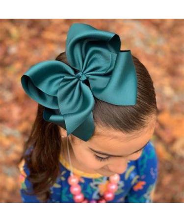 40 Pack Hair Bows Clips - Grosgrain Ribbon Hair Bows for Girls & Toddlers - 20 Colors, 6 Inch Alligator Clips - Buy Online on GoSupps.com