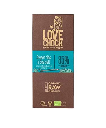 Grocery Lovechock Raw Chocolate Beans Cocoa and Salt 70 g Unit