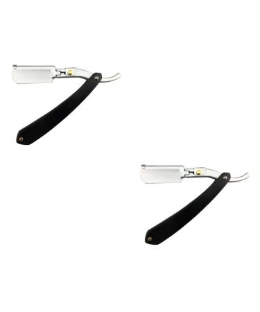 Beaupretty 2st men's razor Safe razor safety razor Face razor Razor made of metal made of metal hand razor for men manual hairy knife man woods like shown