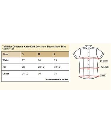 TuffRider Girl's Kirby Kwik Dry Short Sleeve Show Shirt - White/White, Size S (US) / 4-5 (UK) - Buy Online on GoSupps.com