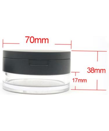 Housoutil 2pi ces Bo te Portable Avec Miroir Et ponge Rangement Pratique Pour Maquillage Pour 7*3.8cmx2pcs noirx2pcs - Buy Online on GoSupps.com