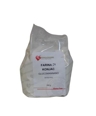 BONGIOVANNI FARINE E BONTA NATURALI Konjac flour glucomannan powder low calorie fiber 500 g