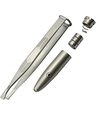 Shortcut composing LED light eyelash eyebrow hair removal stainless steel tweezers - Buy Online on GoSupps.com