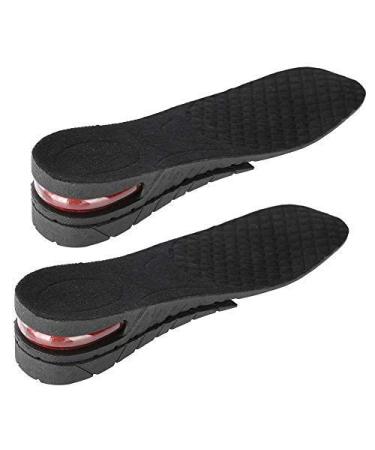 Increase Insoles Height Adjustable 4 Layer Increase Insoles Unisex PU Height of Heel Lift Highest Insoles(02# 2 Layers)