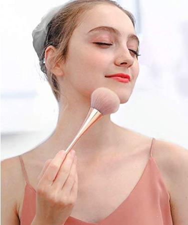 Ranvi Large Powder Mineral Brush Makeup Brush Suitable for Large Coverage Loose Powder Blush Liquid Foundation Mixed Polishing Brush 2 Pieces (Black Gold) - Buy Online on GoSupps.com