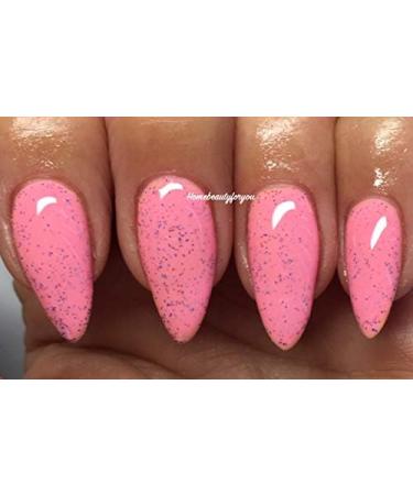 Bluesky Nail Gel Polish PINK KISSES PINK WITH COLOURED SPECKLES 63908 UV LED Soak Off 10ml - Buy Online on GoSupps.com