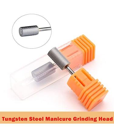 Nail Drill Bits Tungsten Steel Nail Grinding Head Cuticle Removal Tools for Nail Polishing and Manicures - 2.35mm Diameter Shank - Buy Online on GoSupps.com