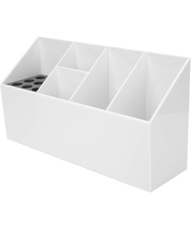 Hairdressing Tool Storage Box Scissors Organizer Holder Hair Clips Combs Multifunctional Sturdy Beautiful Suitable for Salon and Home Use (White) - Buy Online on GoSupps.com