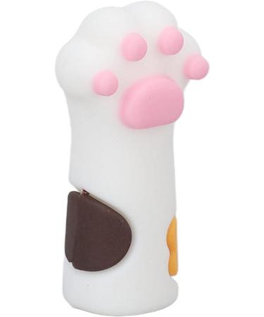 Silicone Cuticle Trimmer Protector Cuticle Scissors Cover Protector Cat Paw Shape Lightweight for Toenails (White) - Buy Online on GoSupps.com