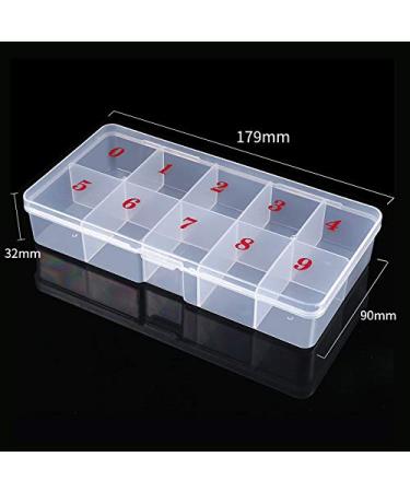 500 Pieces Acrylic Nail Tips - Transparent French Fake Nails - Perfect for Nail Art & Studios | Shop Now! - Buy Online on GoSupps.com