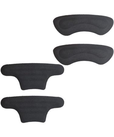 Heel Cushion Pads Gel for Plantar Fasciitis - Self-Adhesive Forefoot Cushions for Men - Breathable Foot Care - Flannel Black - International Shipping Available - Buy Online on GoSupps.com