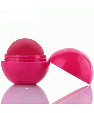 Lip Balm Natural Moisturizing Lip Balm Smooth Ball Healing Lip Balms Fruit Flavoured Lips Care Fully Hydration Lipstick (Strawberry)