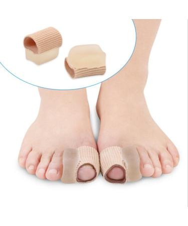Silicone Toe Bandages (4 Pack) - Gel Spreader for Hammer Toe & Hallux Valgus Correction | Overlapping Toes Separator - Buy Online on GoSupps.com