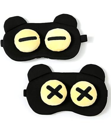 2 Pack Funny Eye Masks for Kids | 100% Blackout Sleep Mask with Adjustable Strap | Boys and Girls Sleeping Mask for Night/Travel/Nap - Buy Online on GoSupps.com