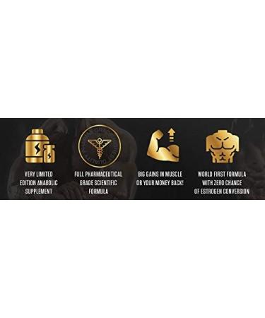 LA Muscle Norateen Gold (180 Tablets - 2 Pack) 100% Natural Extreme Muscle Gain Formula Weight Gain Pills Based Supplement Refined Over 20 Years Ultimate Mass Gain with Zero Oestrogen Build Up - Buy Online on GoSupps.com