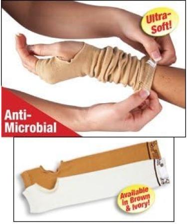SecureSleeves ARMS-LB - Elderly Skin Protector Sleeves for Arms & Wrists | Protect Sensitive Thin Skin from Tears Bruises & Sun Exposure | Large Size 16.5-17 x 3.5 - Buy Online on GoSupps.com
