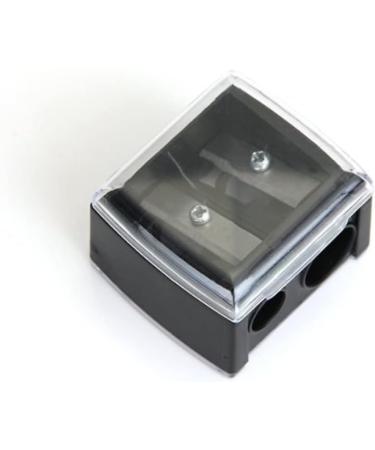 Precision Cosmetic Pencil Sharpener for Eyebrow Eyeliner 2 Holes Black - Buy Online on GoSupps.com