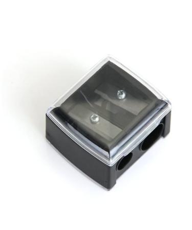 Precision Cosmetic Pencil Sharpener for Eyebrow & Eyeliner - 2 Holes Black | International Shipping Available - Buy Online on GoSupps.com