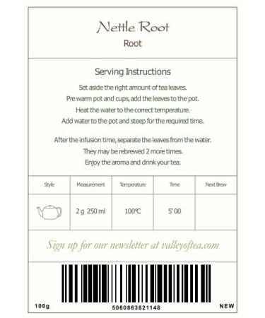Organic Nettle Root Tea 100g | Premium Nettle Root - International Shipping Available - Buy Online on GoSupps.com