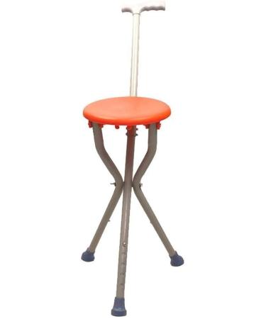 Walking Stick Crutches Easy Walking Stick with Tripod Non Slip Seat Long Lasting Help for The Elderly Walking Stick for Older Handicapped Women - Buy Online on GoSupps.com