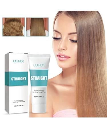 Eelhoe Keratin & Protein Hair Straightening Cream for Curly Hair - Silk & Gloss Finish (1PC) | International Shipping Available - Buy Online on GoSupps.com
