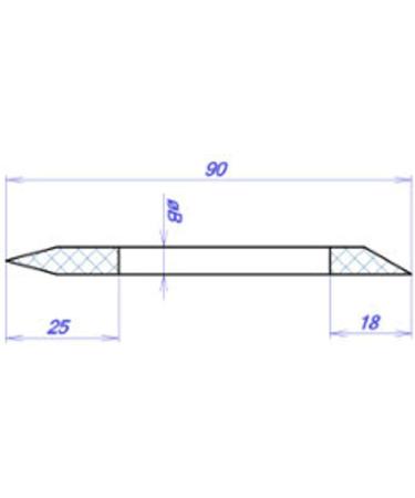 Glass Cuticle Pusher Nail File for Manicure and Pedicure (Blue) - Original Czech Product - Buy Online on GoSupps.com