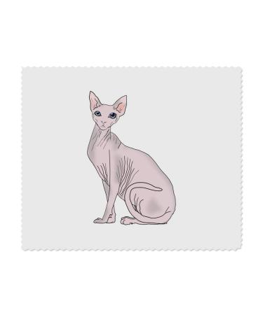 2 x "Sphynx Cat" microfiber lens/glasses cleaning cloths (LC00023903)